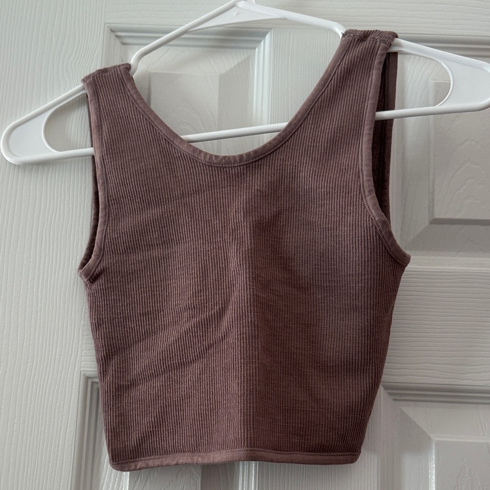 By Together Ribbed Tank Top - Taupe